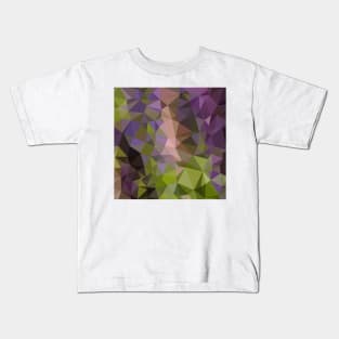 Palatinate Purple Abstract Low Polygon Background Kids T-Shirt